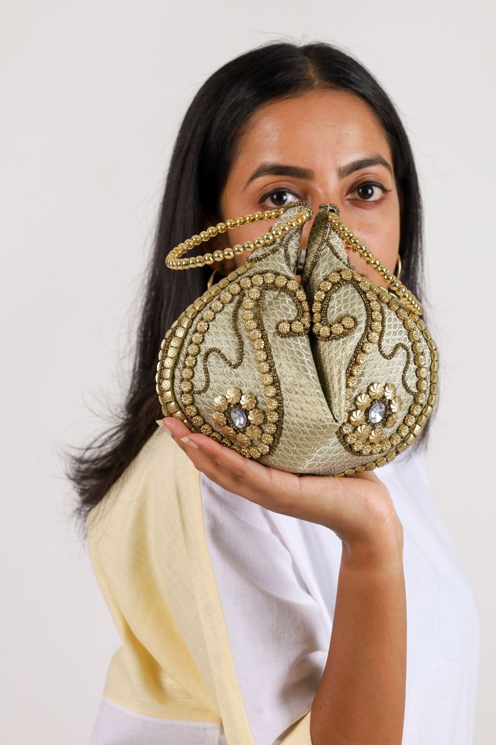 Golden Potli Bag