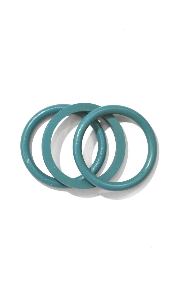 Turquoise Wooden Bangle